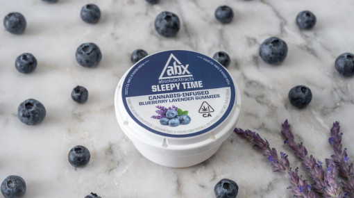 A container of SleepyTime gummies