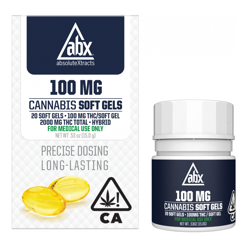 Soft Gels 100mg THC | AbsoluteXtracts