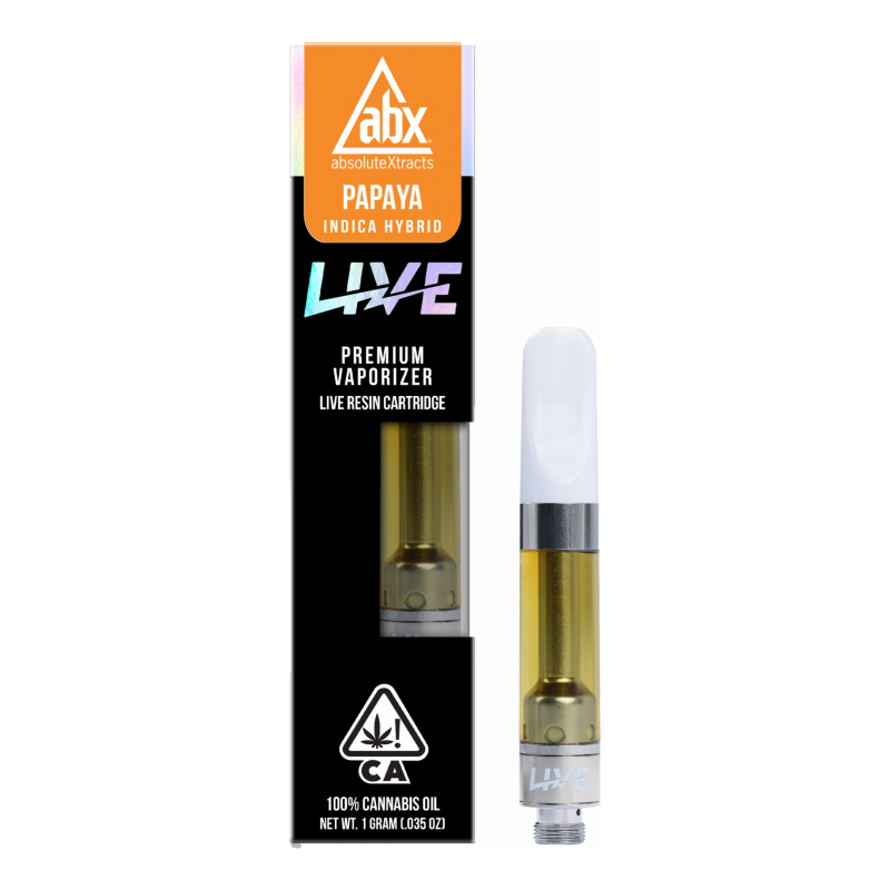 LIVE Resin Vape Cartridge, Papaya